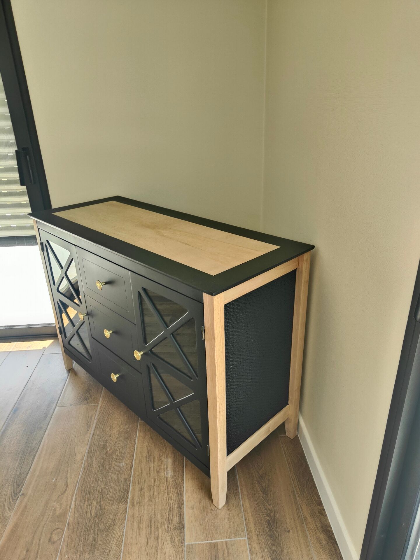 Matte black furniture