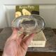 Vintage Avocado Coupe Glass KOSTA Party Engraved