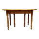 Large six-legged table in Louis Philippe style made of poplar from the 20th century.