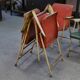 Folding chairs by Russel Wright for Samsonite Chairs 1960s