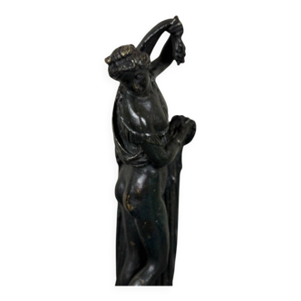 Venus Callipyge, bronze sculpture with black patina, Grand Tour, 19th century.