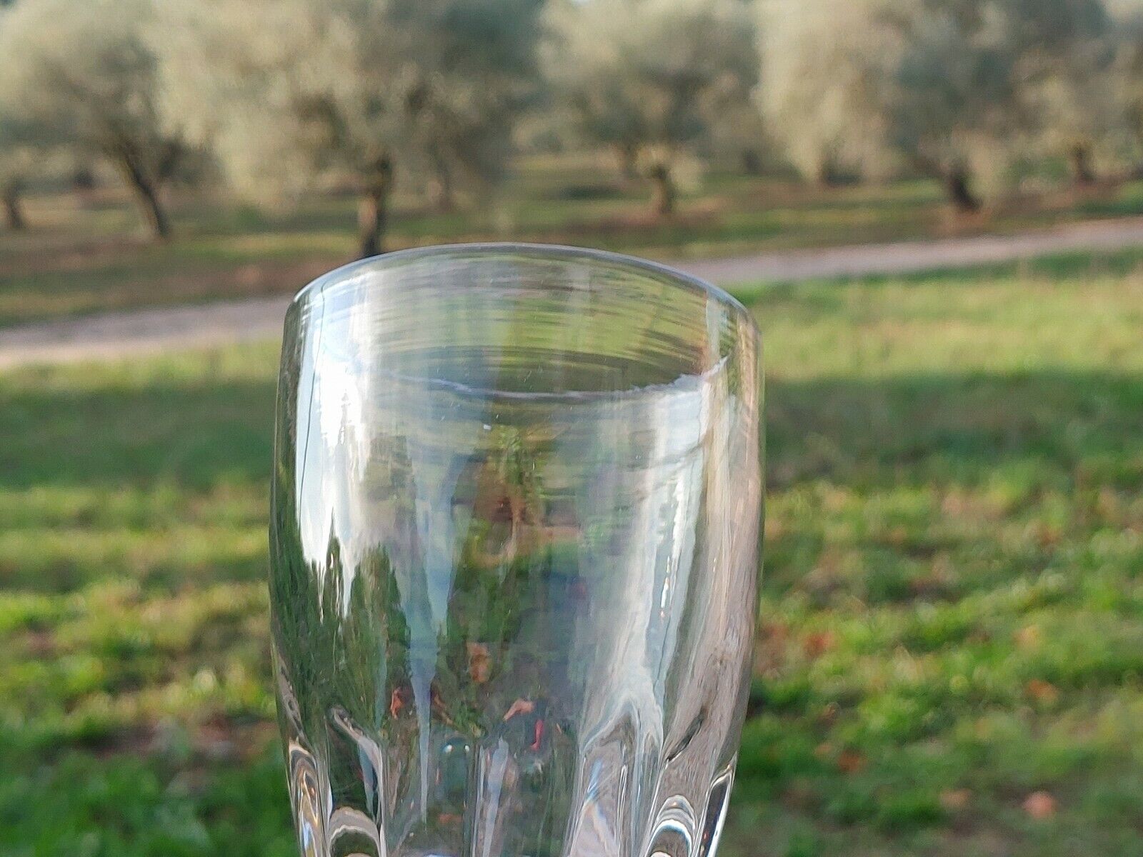 2 verres anciens à absinthe de bistrot, verre épais base torsadée XIXème