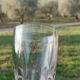 2 verres anciens à absinthe de bistrot, verre épais base torsadée XIXème