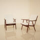 Paire de fauteuils Boomerang par Thonet 60's