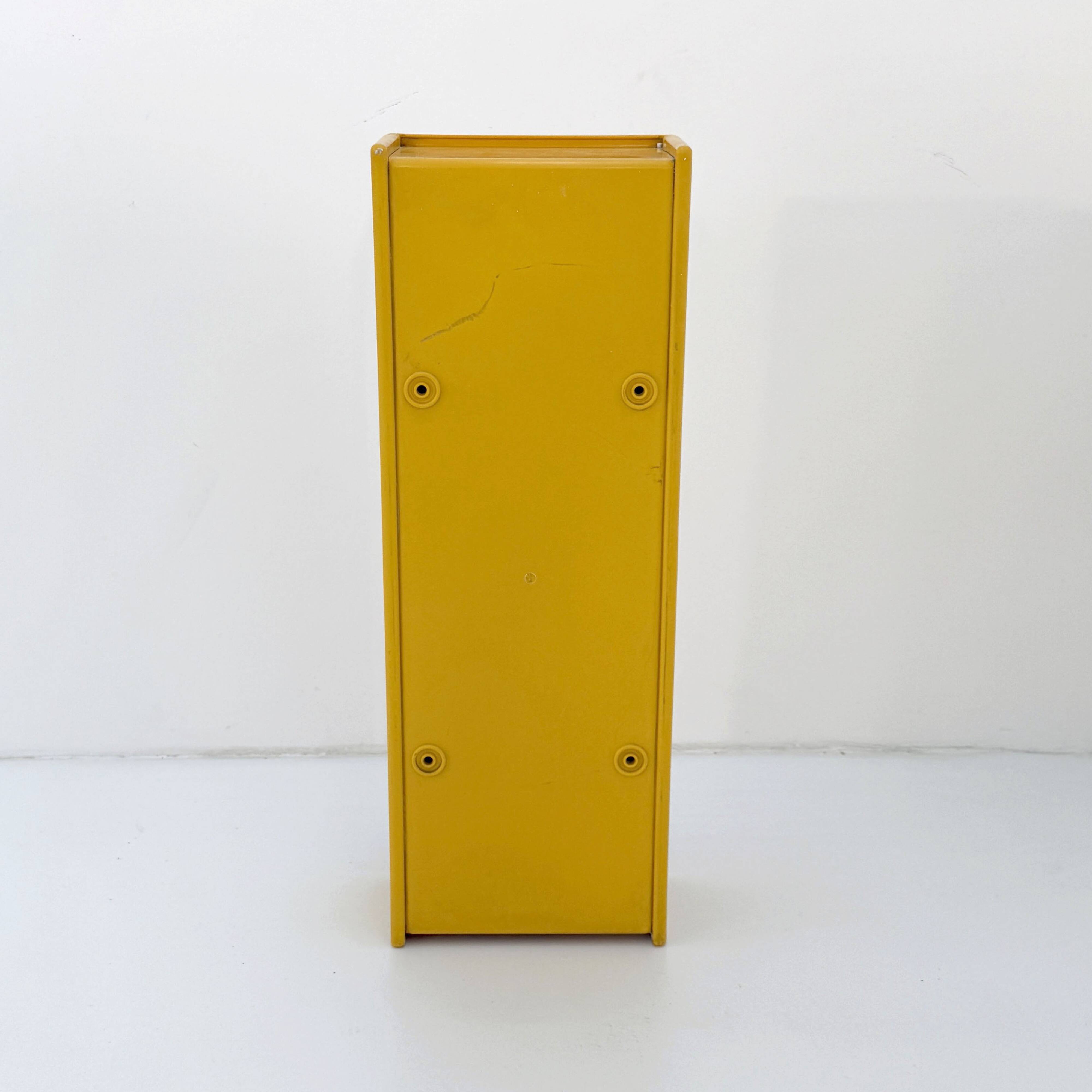 Yellow wall cabinet by Olaf Von Bohr for Gedy, 1970