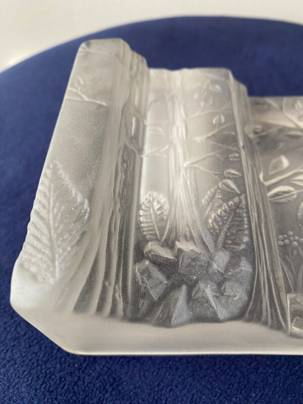 Vase Soliflore Vintage 80 en verre dépoli