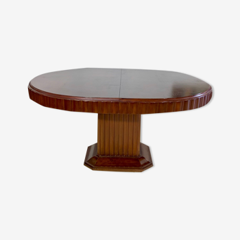 Art deco period table in mahogany eugène rinck