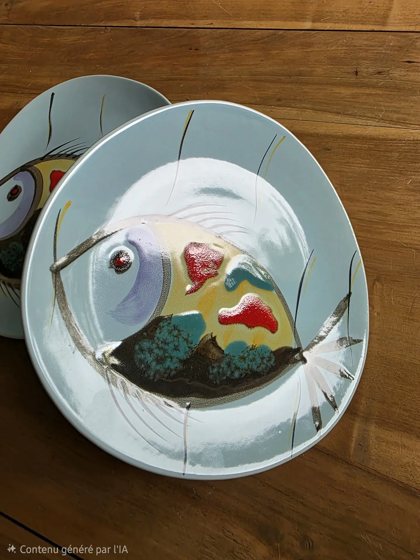 Assiettes plates Mid Century