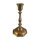Candle holder Small brass torch octagonal base