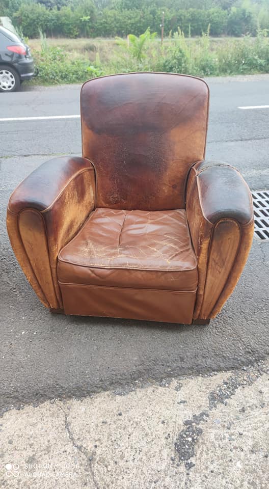 Pair of leather club shoes circa 1930/40