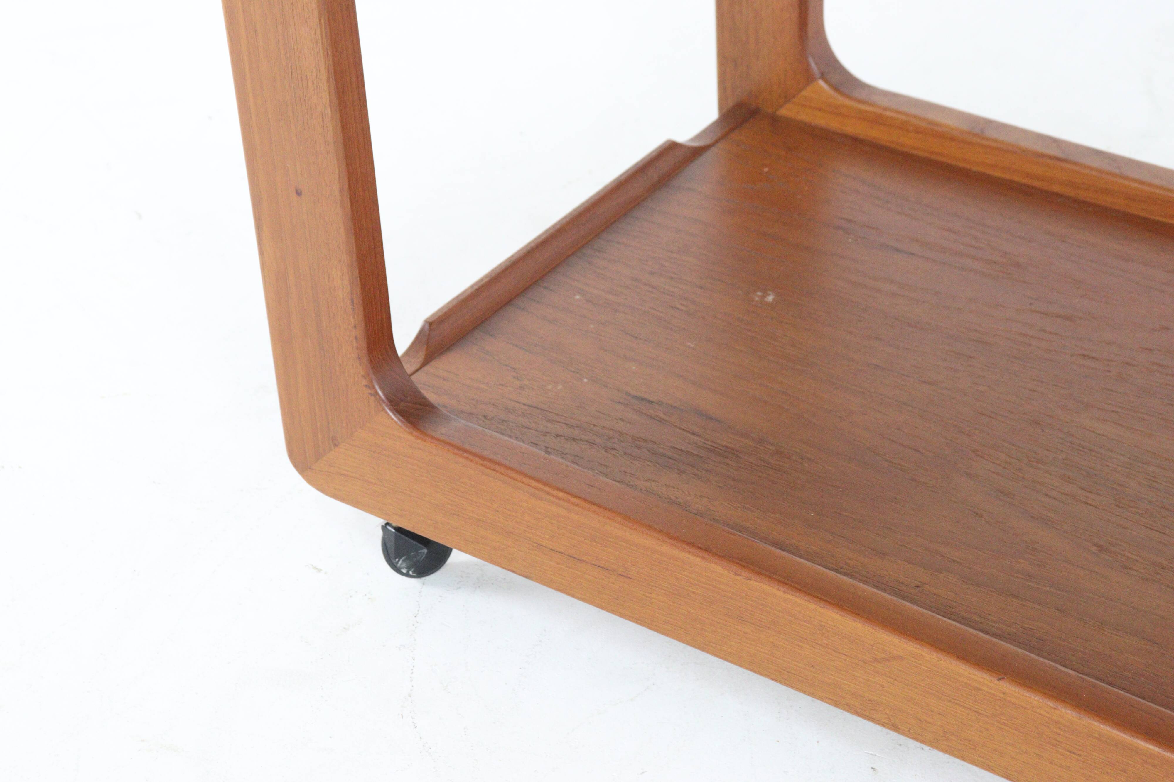 Danish design teak trolley - mid century modern design