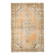 6x9 Peach Yellow Soft Pastel Turkish Vintage Rug, 185x276Cm SK 5250