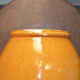 Biot jug in glazed ochre ceramic