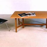 Large Scandinavian modern teak coffee table from Rasmus Solberg, 1960s