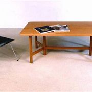 Large Scandinavian modern teak coffee table from Rasmus Solberg, 1960s