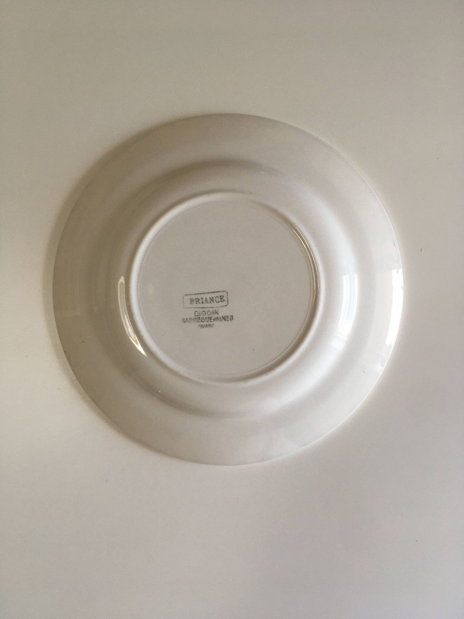 Lot de 6 assiettes en faïence vintage - années 1940-1950