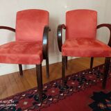 Pair of 50s bridge armchairs