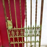 Magnificent and very large Napoleon III period castle gate in cast iron