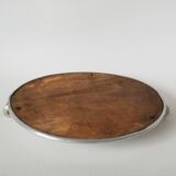 art deco round mirror tray 1930 30 cm