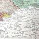 Vintage map Asia USSR Japan 43x43cm from 1950