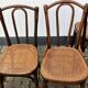 4 Thonet and Fischel bistro chairs