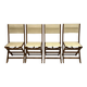 Set of 4 folding garden chairs