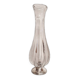 Jarrón de cristal transparente. Spain,1970s.