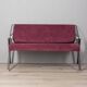 Vintage 70s burgundy fabric sofa Formanova design