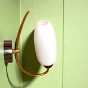 Applique murale en verre blanc minimaliste