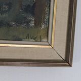 Swedish Oil on Canvas – "Obscured by Trees" by Alvar Jansson