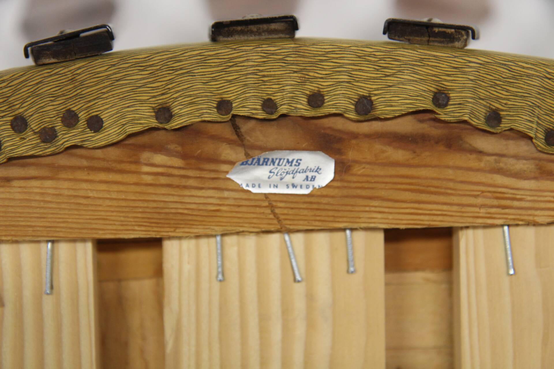 Set of 2 metal chairs, Bjärnums Slöjdfabrik, Sweden, 1950