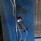 Vintage floor lamp 3 chrome spots France 1970