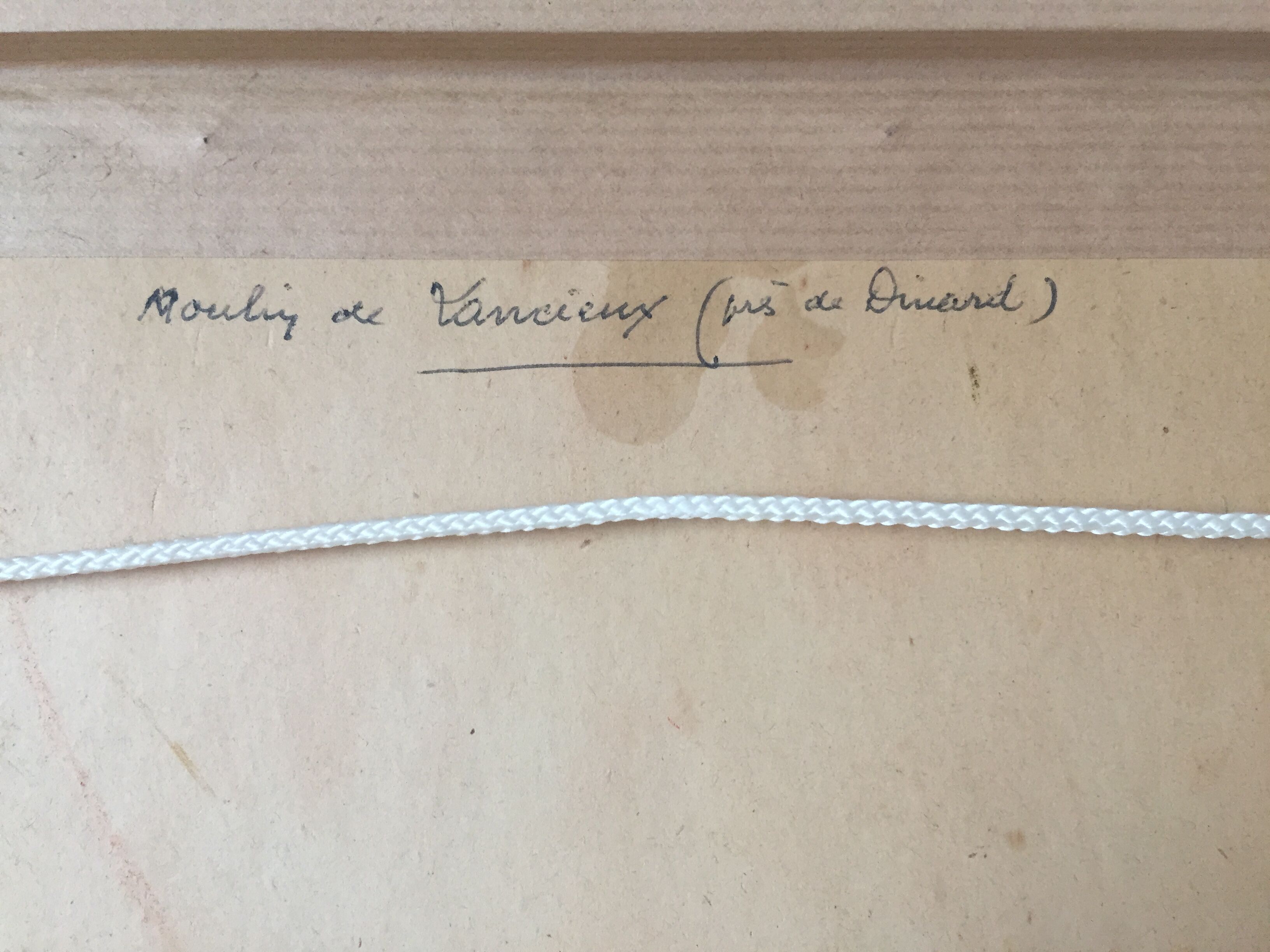 Oil on canvas signed - Moulin de Lancieux (Dinard)