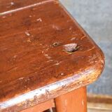 Workshop stool in old solid wood