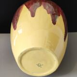 Yellow ceramic vase