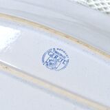 Antique fish-shaped earthenware dinner service signed West Germany Staffel