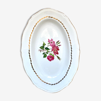 Old hollow dish in porcelain L'Amandinoise