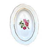 Plat creux ancien en porcelaine L’Amandinoise