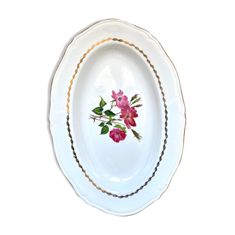 Old hollow dish in porcelain L'Amandinoise