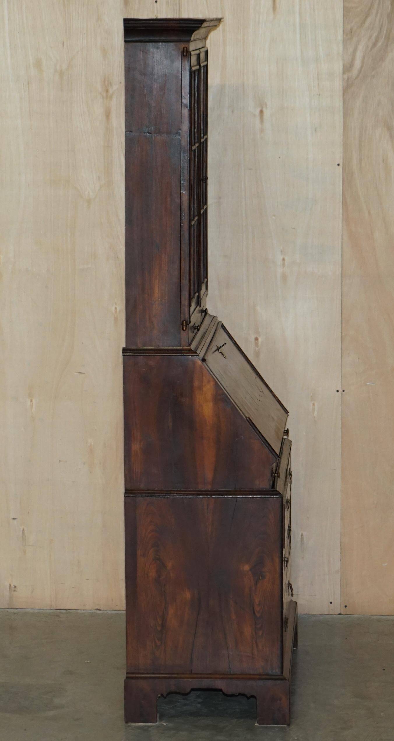 Antique Georgian Display Cabinet in Oyster Veneer circa 1780