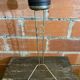 Tripod Metal Gold Ashtray + Vintage Push Ashtray