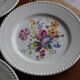 6 assiettes fleuries KG Lunéville
