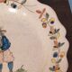 Paire d'assiettes anciennes faience de malicorne