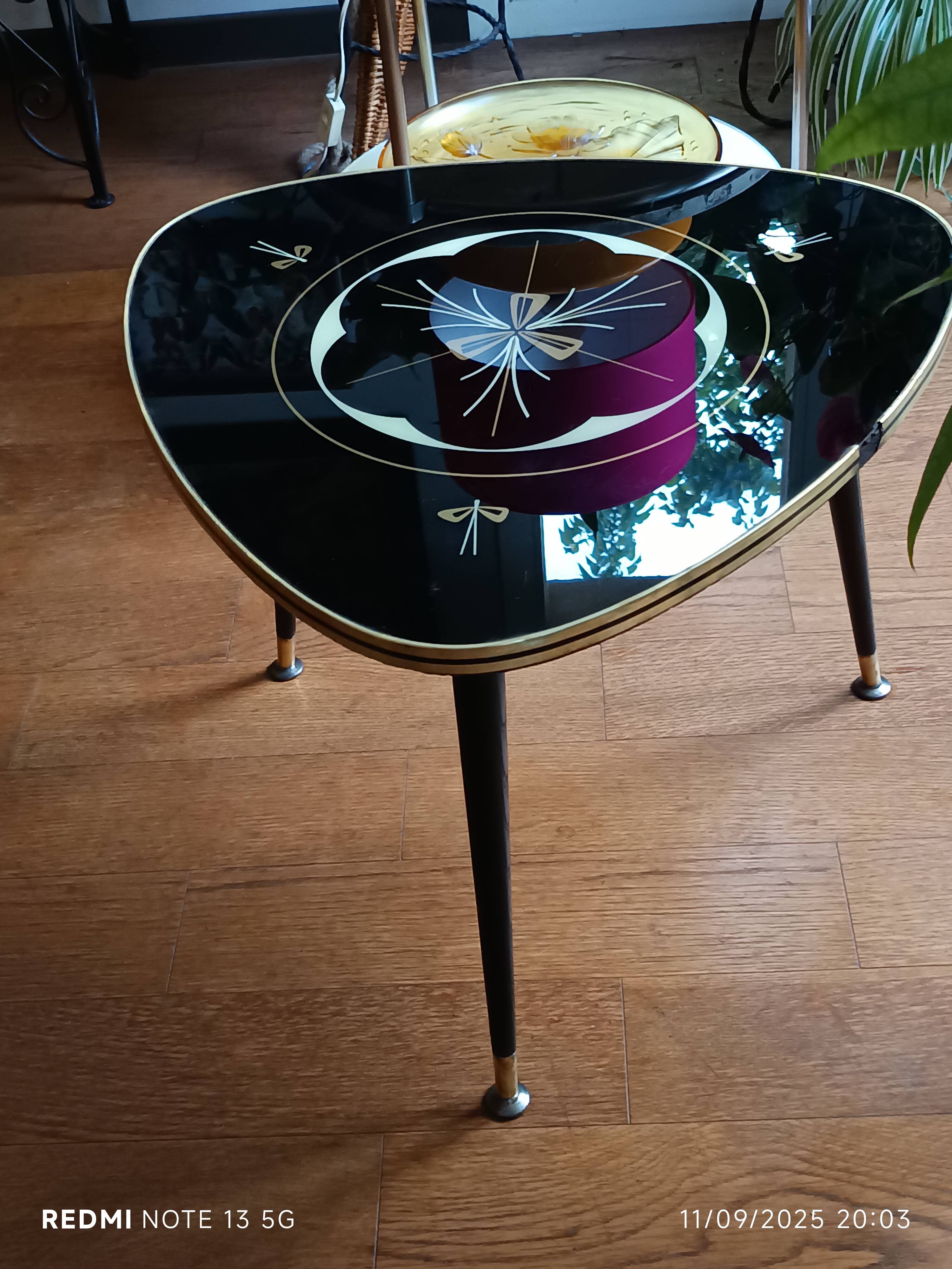 Tripod coffee table, 1960s