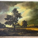 Landscape, oil on canvas, signed A. Santenas