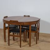 Mid-Century Teak Dining Table & Chairs by Hans Olsen for Frem Røjle, Denmark, 1960s, Set of 5