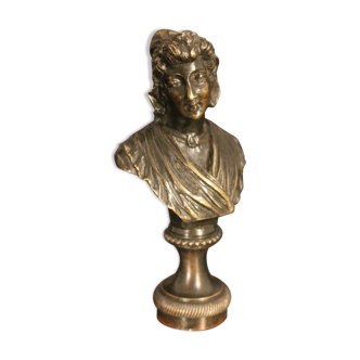 Wax stamp bust of woman