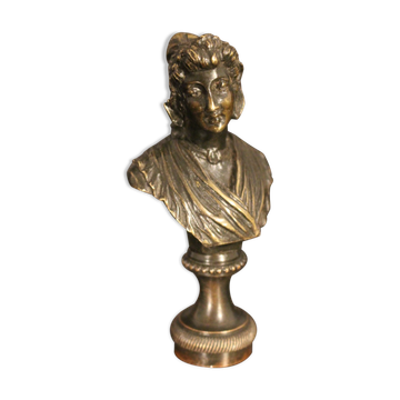 Wax stamp bust of woman