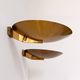 Pair of vintage brass wall lights, France 1970.