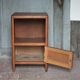 Wooden bedside table with compartment, reconstruction period.
